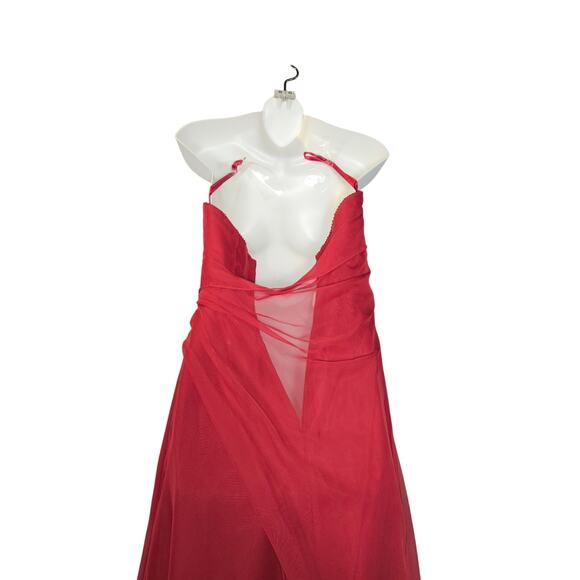 Mori Lee by Madeline Gardner Womens 7/8 Maxi Dress Strapless Prom Formal Gown - Picture 5 of 16